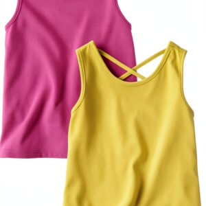 Baby Girls Tank Tops Cotton Polyester 2 Pack The Childrens-0