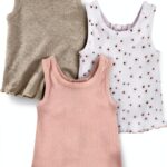 Gerber Baby Girls Racerback Tank Tops Soft Cotton Casual-0