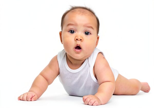 Baby Cotton Tank Tops 6 Pack White Sleeveless Shirts-1
