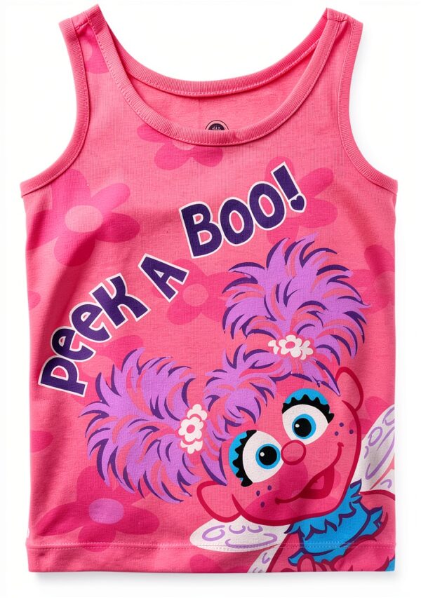 Sesame Street Tank Tops Girls 3 Pack Elmo Abby Cadabby-5