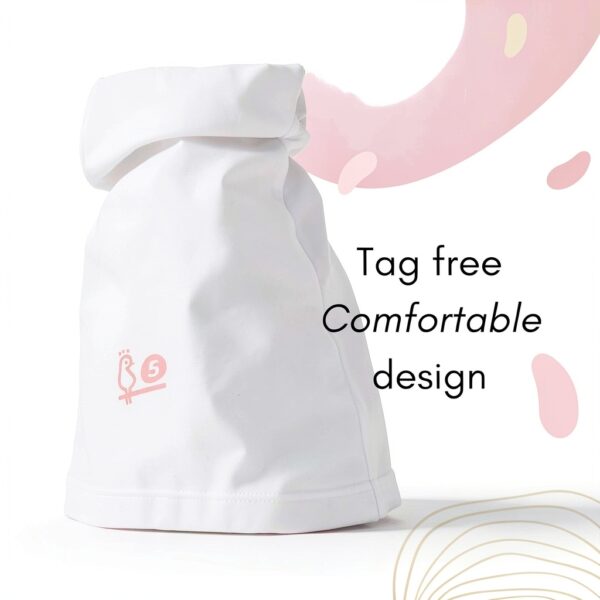 Girls Cotton Undershirt Tagless Comfort Fit Rib White-5