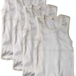 Girls Cotton Tank Tops Ruffle Hem Undershirts 4 Pack-0
