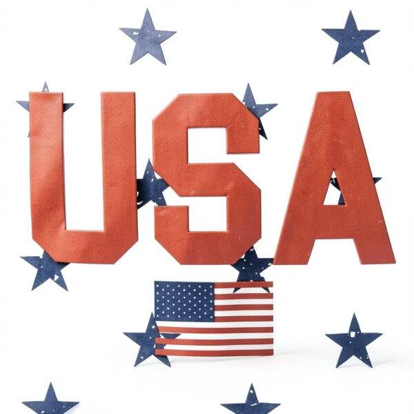 Patriotic Tank Top Cotton Blend USA Flag Design Kids Womens-4