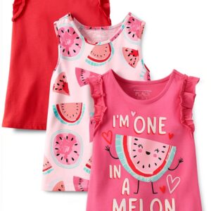 Baby Girls Tank Tops The Childrens Place Cotton Polyester-0