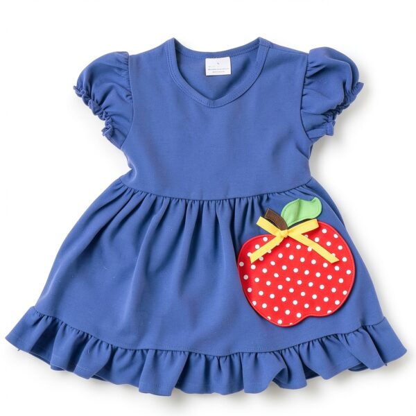 Unique Baby Girls Back to School Outfits Cotton Grade Shirts-2