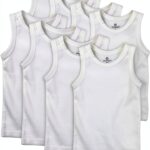 Organic Cotton Baby Tank Tops 10-Pack Bright White GOTS-0