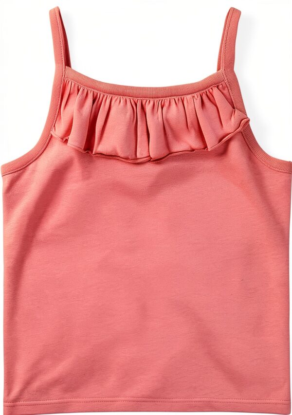 Gerber Baby Girls Ruffle Tank Tops Soft Cotton Playwear-1