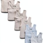 Baby Girls Cotton Tank Top Pull On Closure Machine Wash-0