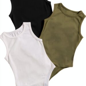 Milumia Girls Tank Top Soft Fabric Sleeveless Casual Wear-0