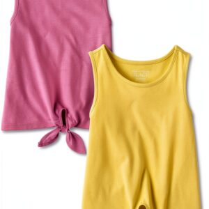 Baby Girls Tank Tops Tie Front 2 Pack The Childrens Place-0