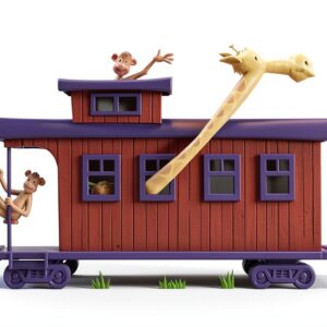 Steam Train Color Book Chronicle Kids Activity-0