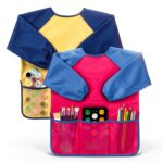 Kids Art Smock Bassion Waterproof Polyester Apron-0