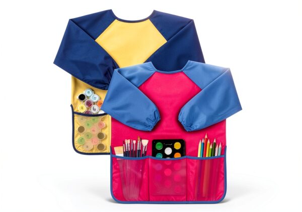 Kids Art Smock Bassion Waterproof Polyester Apron-0