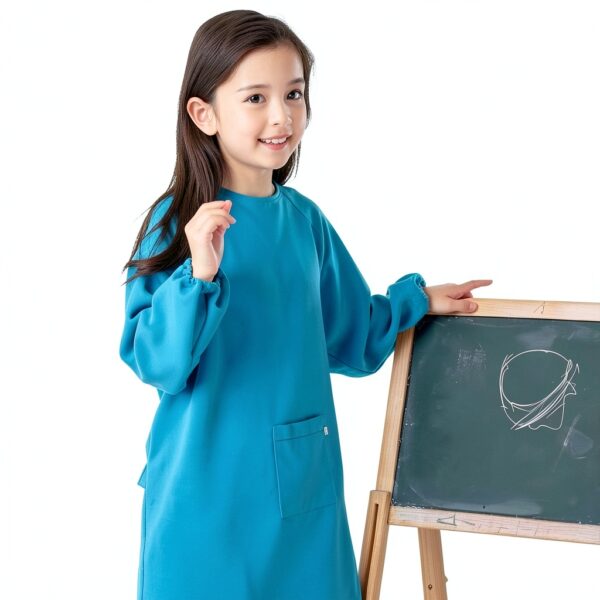 KidArt Apron Blue/Red Unisex Child Smock XL-XXXL Waterproof Polyester-1