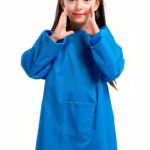 KidArt Apron Blue/Red Unisex Child Smock XL-XXXL Waterproof Polyester-0