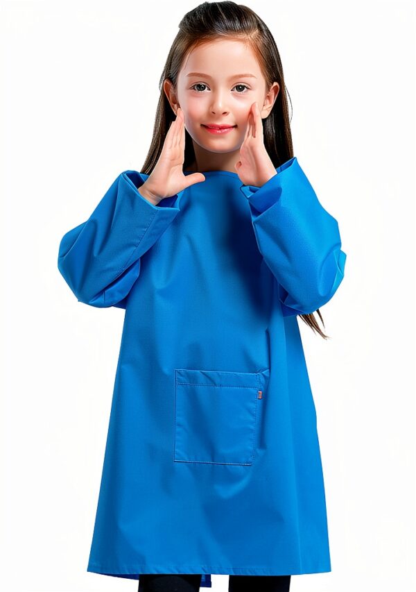 KidArt Apron Blue/Red Unisex Child Smock XL-XXXL Waterproof Polyester-0