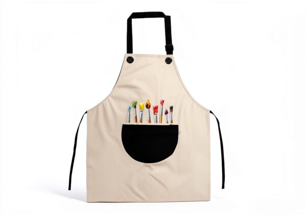 Kids Painting Apron FdcZeyxior Adjustable Waterproof with Large Pocket-1