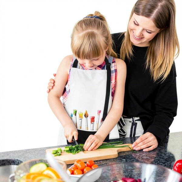 Kids Apron Molain Adjustable Polyester Apron 2 Pack Size Large-4