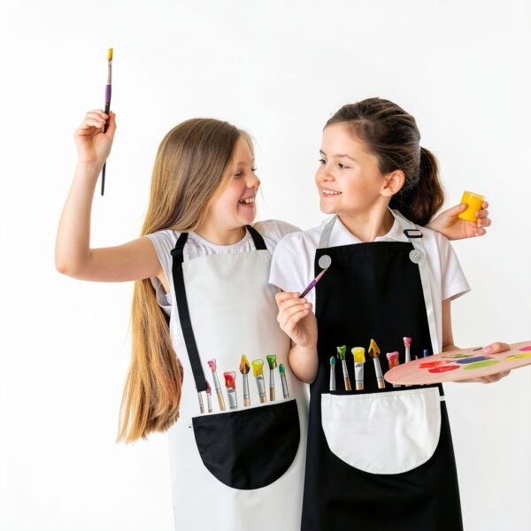 Kids Apron Molain Adjustable Polyester Apron 2 Pack Size Large-5