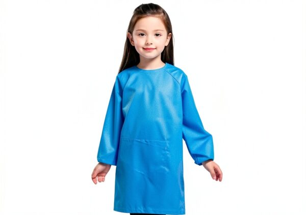 KidArt Apron Blue/Red Unisex Child Smock XL-XXXL Waterproof Polyester-3