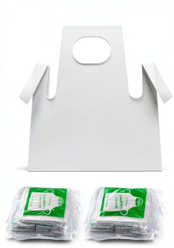 KidSafe Kids Disposable Apron Waterproof Polythene 25 Pack 21.7x25.6-0
