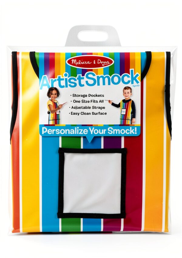 Melissa & Doug Kids Artist Smock Multi‑Color Arts & Crafts Apron 1-2