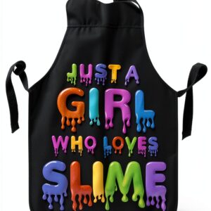 Kids Slime Apron by JUST A GIRL WHO LOVES Waterproof Polyester Apron-0