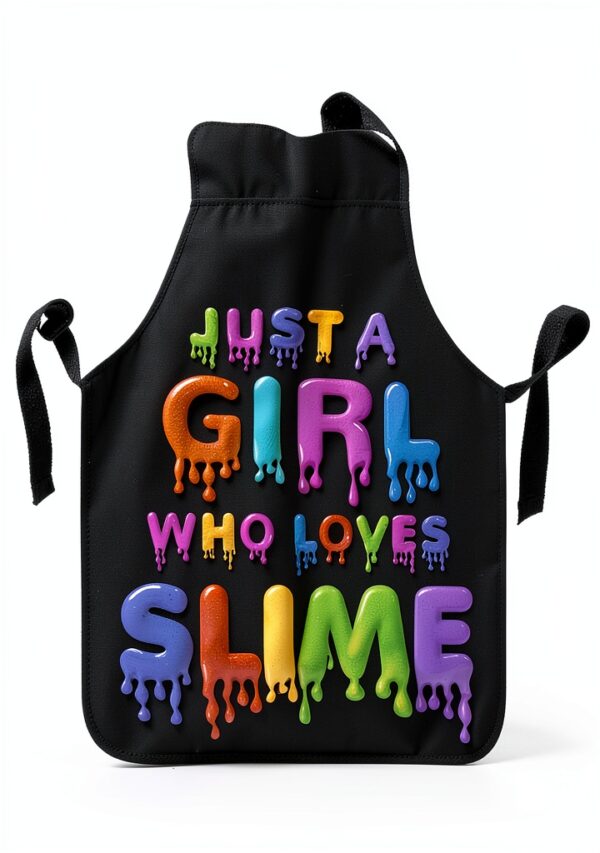 Kids Slime Apron by JUST A GIRL WHO LOVES Waterproof Polyester Apron-0