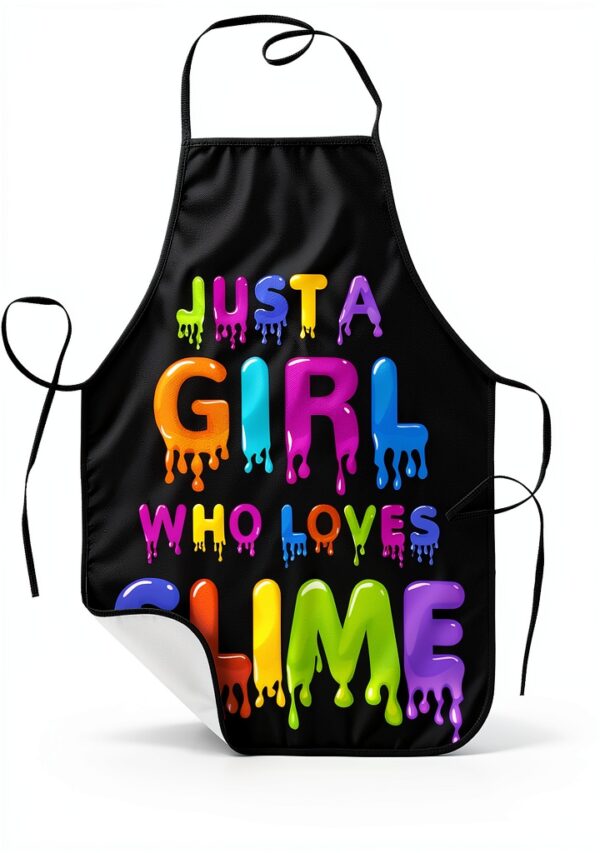 Kids Slime Apron by JUST A GIRL WHO LOVES Waterproof Polyester Apron-1