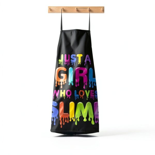 Kids Slime Apron by JUST A GIRL WHO LOVES Waterproof Polyester Apron-2