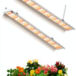 LED Grow Light SZHLUX 2FT Full Spectrum 2 Pack 80W (2×40W)-0