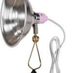 Simple Deluxe Clamp Lamp Light 150 Watt with 8.5 Inch Aluminum Reflector (no Bulb Included), 6 Feet Cord, 1 Pack, White-0