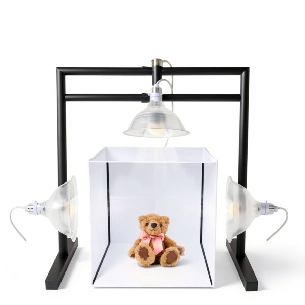 Simple Deluxe Clamp Lamp Light 150 Watt with 8.5 Inch Aluminum Reflector (no Bulb Included), 6 Feet Cord, 1 Pack, White-5