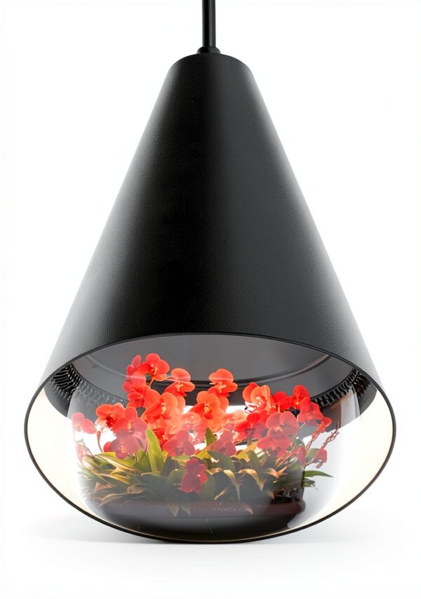 Bstrip Hanging Grow Lights, Full Spectrum Hanging Plant Lights for Indoor Plants, 25W Black Grow Light Bulbs with 16.4FT Power Cord, 3000K Grow Light for Indoor Plant with Timer for Garden, Flowers-6