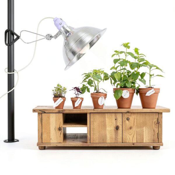 Simple Deluxe Clamp Lamp Light 150 Watt with 8.5 Inch Aluminum Reflector (no Bulb Included), 6 Feet Cord, 1 Pack, White-1