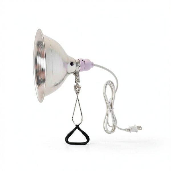 Simple Deluxe Clamp Lamp Light 150 Watt with 8.5 Inch Aluminum Reflector (no Bulb Included), 6 Feet Cord, 1 Pack, White-4