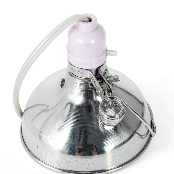 Simple Deluxe Clamp Lamp Light 150 Watt with 8.5 Inch Aluminum Reflector (no Bulb Included), 6 Feet Cord, 1 Pack, White-3
